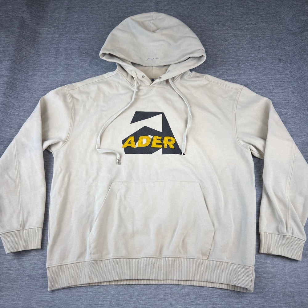 RARE ADER Error Ivory FW20 Hoodie Menswear‎ Designer Pullover Luxury